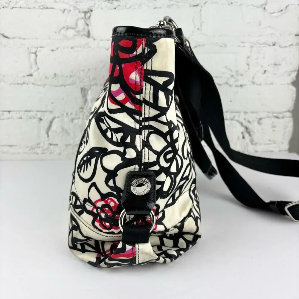 Coach Poppy Daisy Floral Graffiti Bag & Wristlet